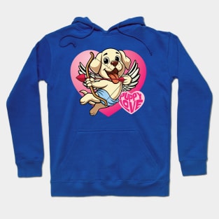 Puppy Love - Cute Labrador Retriever Puppy Cupid Hoodie